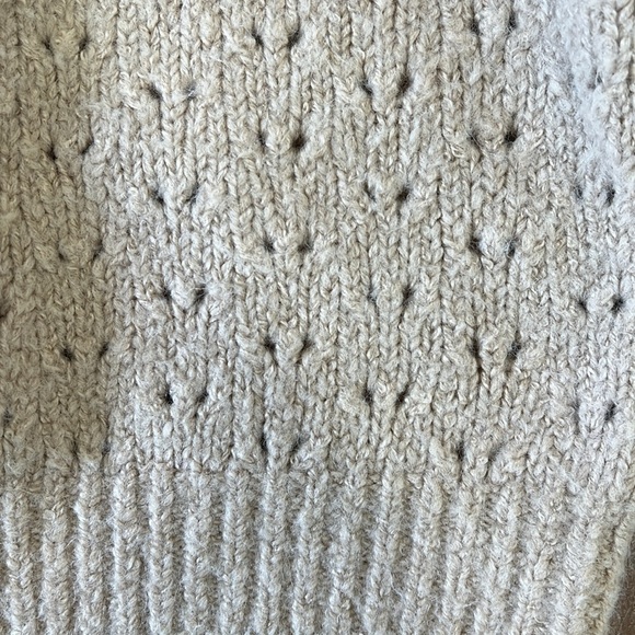 Rylee + cru balloon sweater knit natural open weave crewneck 6-7 years - Picture 2 of 6